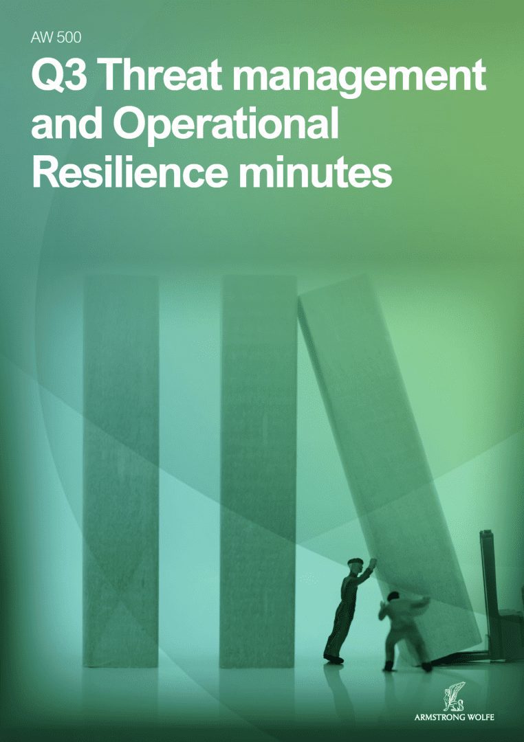 Q3 Threat management and Operational Resilience minutes