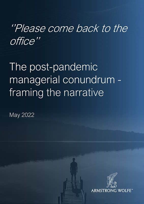 The post-pandemic managerial conundrum – framing the narrative