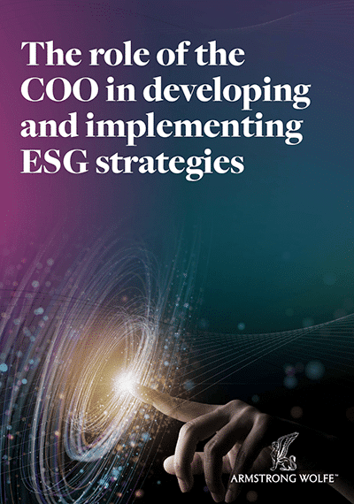 The role of the COO in developing and implementing ESG strategies